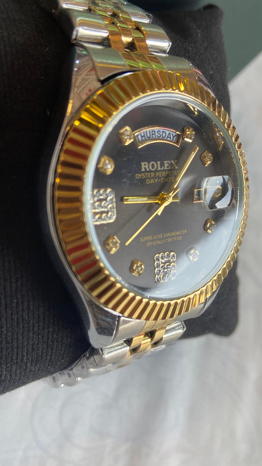 The rolex watch day date time