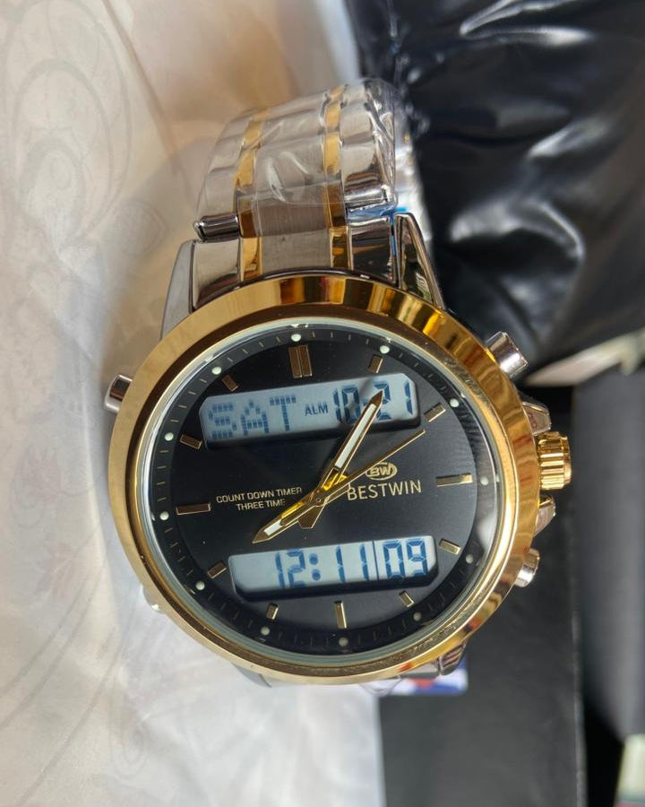 bestwin watch for man daul time