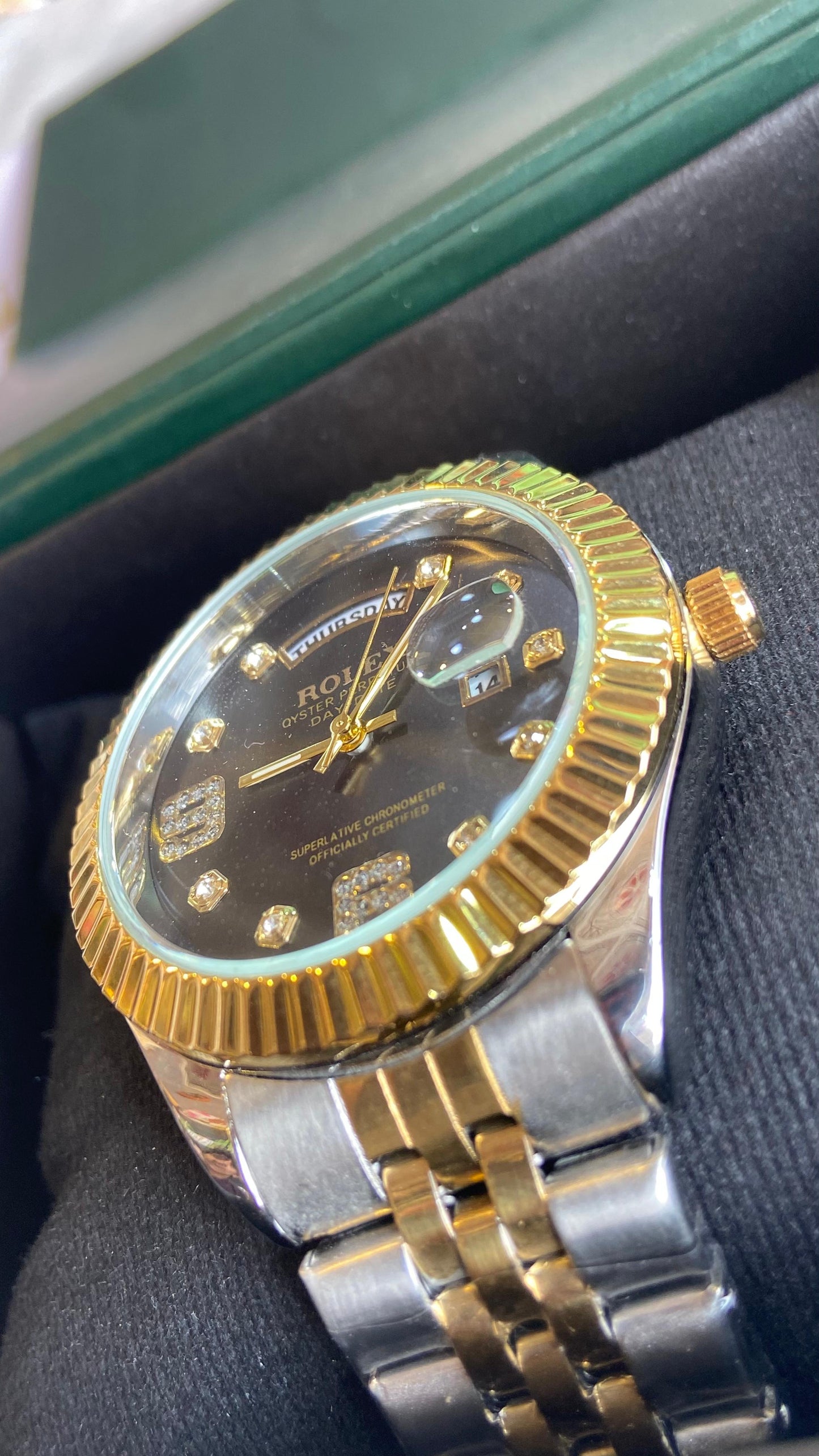 The rolex watch day date time
