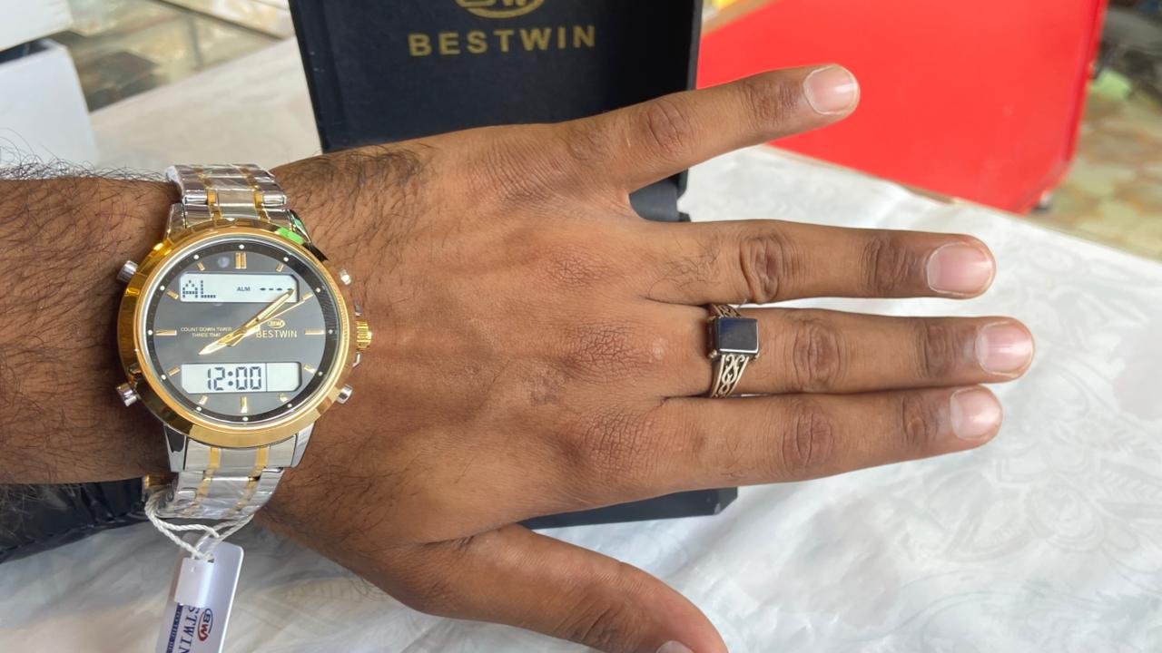 bestwin watch for man daul time